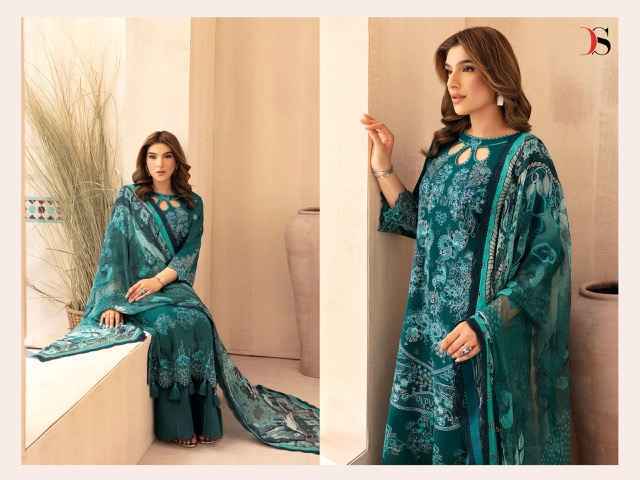 Deepsy Ramsha Luxury Lawn Cotton Dress Material Wholesale Price ( 6 Pcs Catalog )