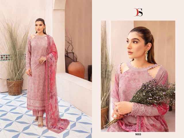 Deepsy Ramsha Luxury Lawn Cotton Dress Material Wholesale Price ( 6 Pcs Catalog )