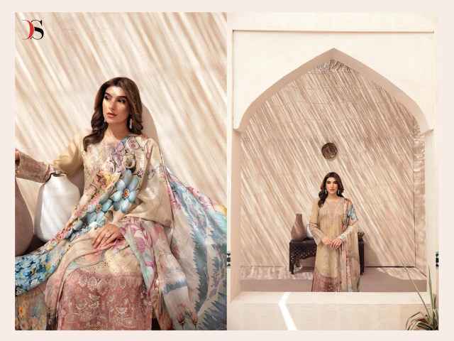 Deepsy Ramsha Luxury Lawn Cotton Dress Material Wholesale Price ( 6 Pcs Catalog )