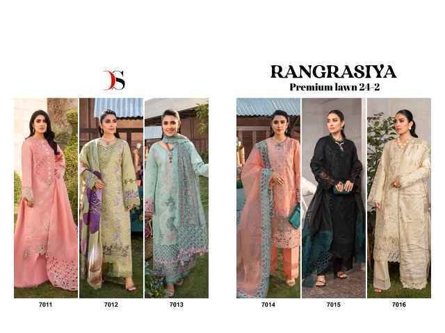 Deepsy Rangrasiya Premium Lawn 24 2 Cotton Dress Material Wholesale Price ( 6 Pcs Catalog )