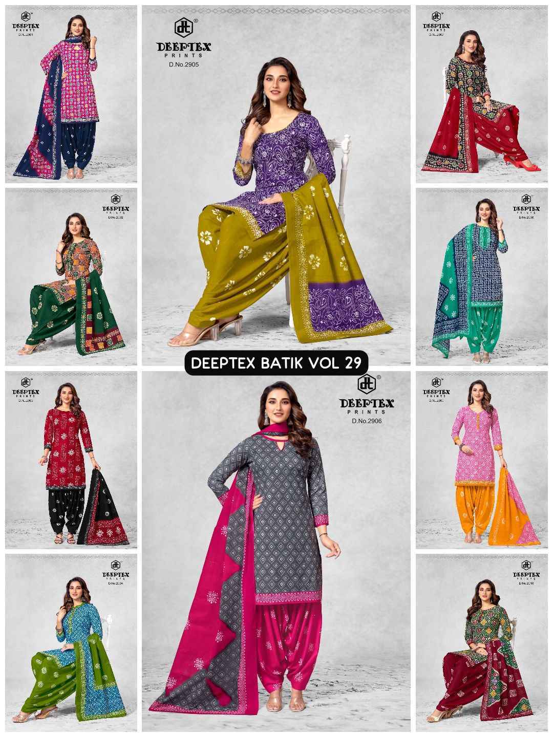 Deeptex Batik Plus Vol 29 Cotton Dress Material Wholesale Price ( 10 Pcs Catalog )