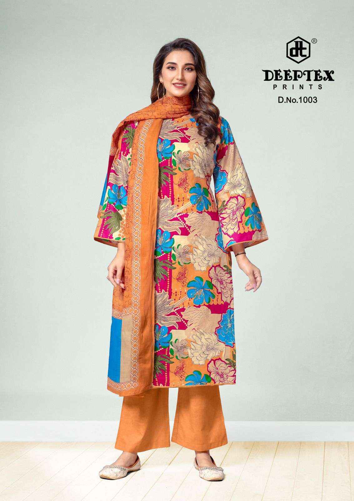 DEEPTEX PRINTS AALIA AFREEN VOL 1 LAWN COTTON DIGITAL PRINTS SUIT DRESS MATERIAL WHOLESALE PRICE ( 8 PCS CATALOG )