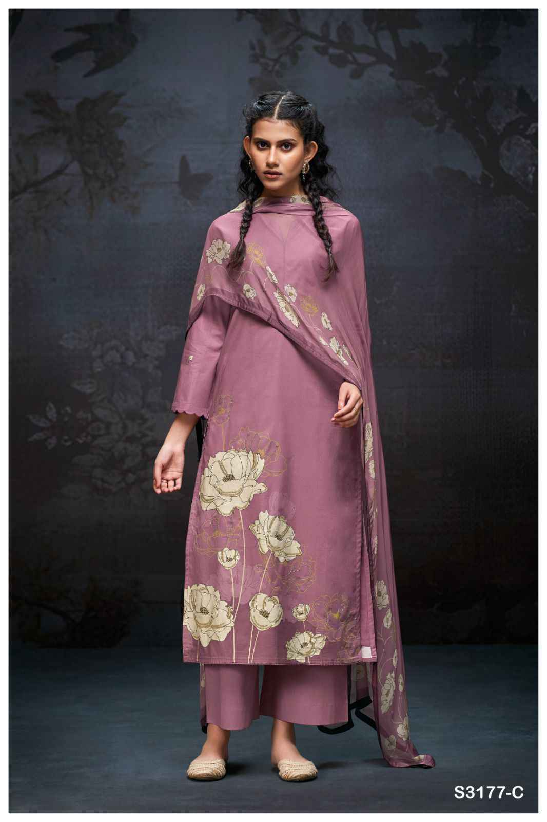 Ganga Briley S3177 Cotton Dress Material Wholesale Price ( 4 Pcs Catalog )