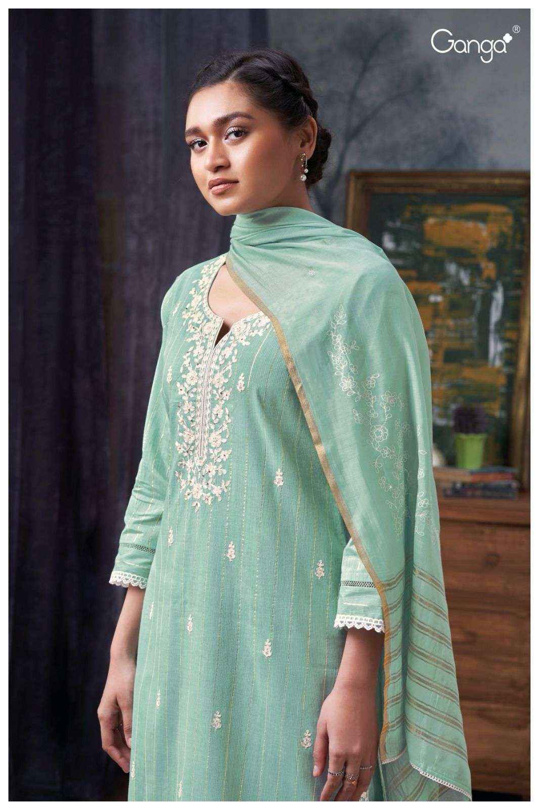 Ganga Fashion Arika 2693 Fancy Cotton Dress Material Wholesale Price ( 4 Pcs Catalog ) 