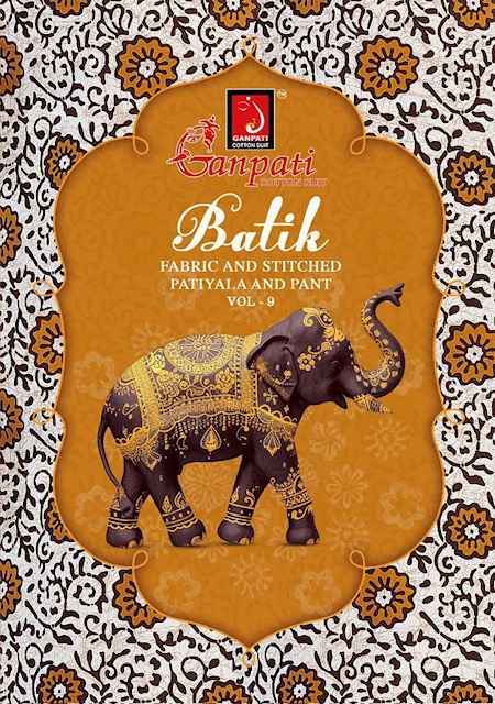 Ganpati Batik Vol 9 Cotton Dress Material Wholesale Price ( 15 Pcs Catalog )