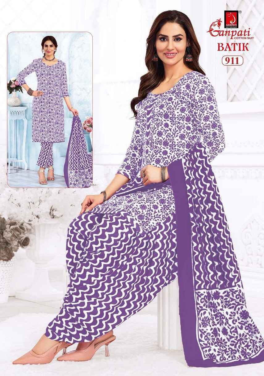 Ganpati Batik Vol 9 Cotton Dress Material Wholesale Price ( 15 Pcs Catalog )