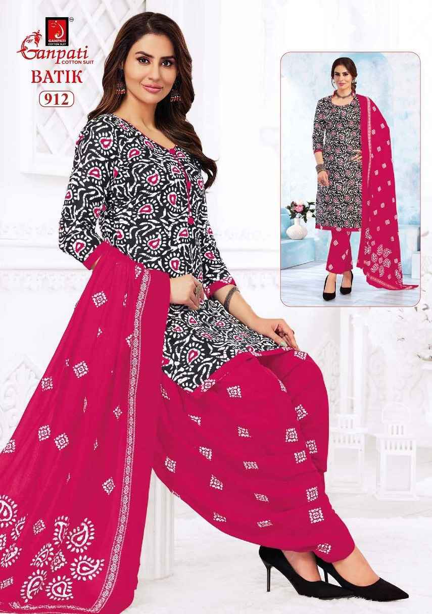 Ganpati Batik Vol 9 Cotton Dress Material Wholesale Price ( 15 Pcs Catalog )