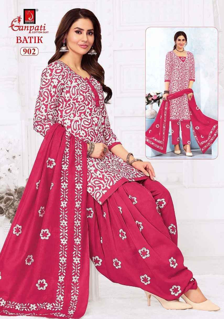 Ganpati Batik Vol 9 Cotton Dress Material Wholesale Price ( 15 Pcs Catalog )