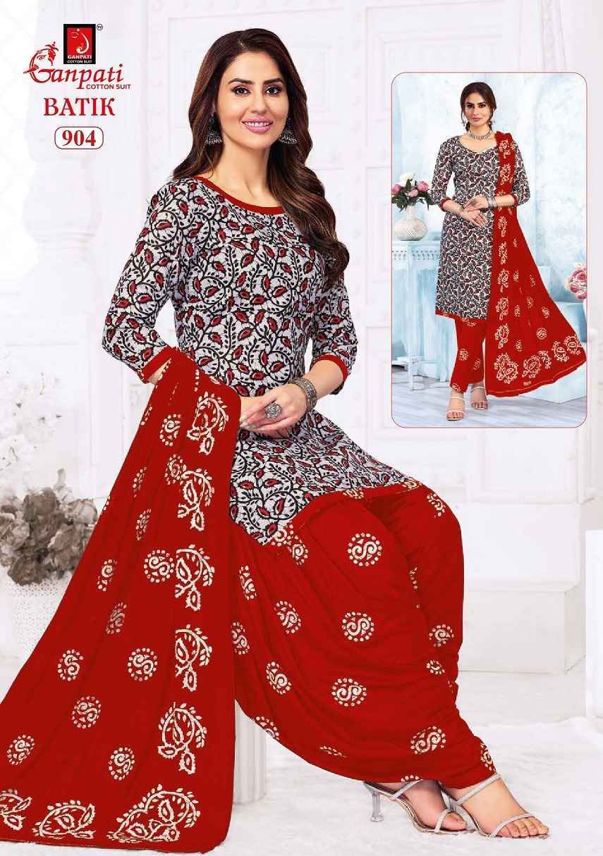 Ganpati Batik Vol 9 Cotton Dress Material Wholesale Price ( 15 Pcs Catalog )