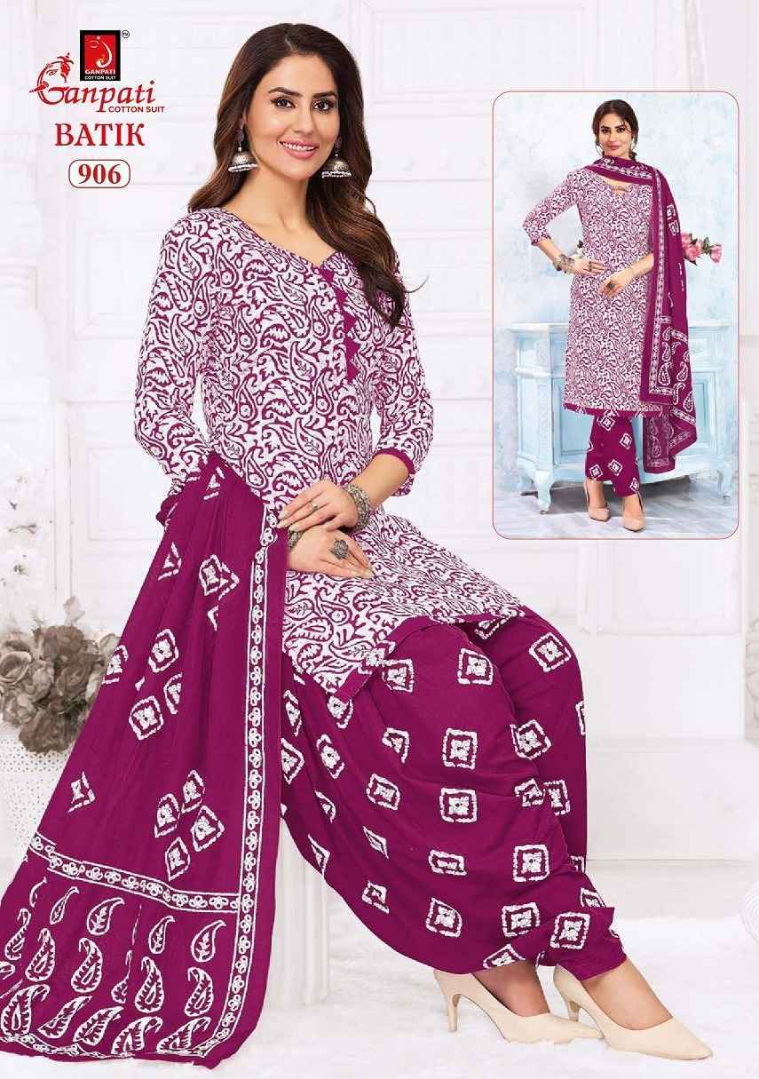 Ganpati Batik Vol 9 Cotton Dress Material Wholesale Price ( 15 Pcs Catalog )