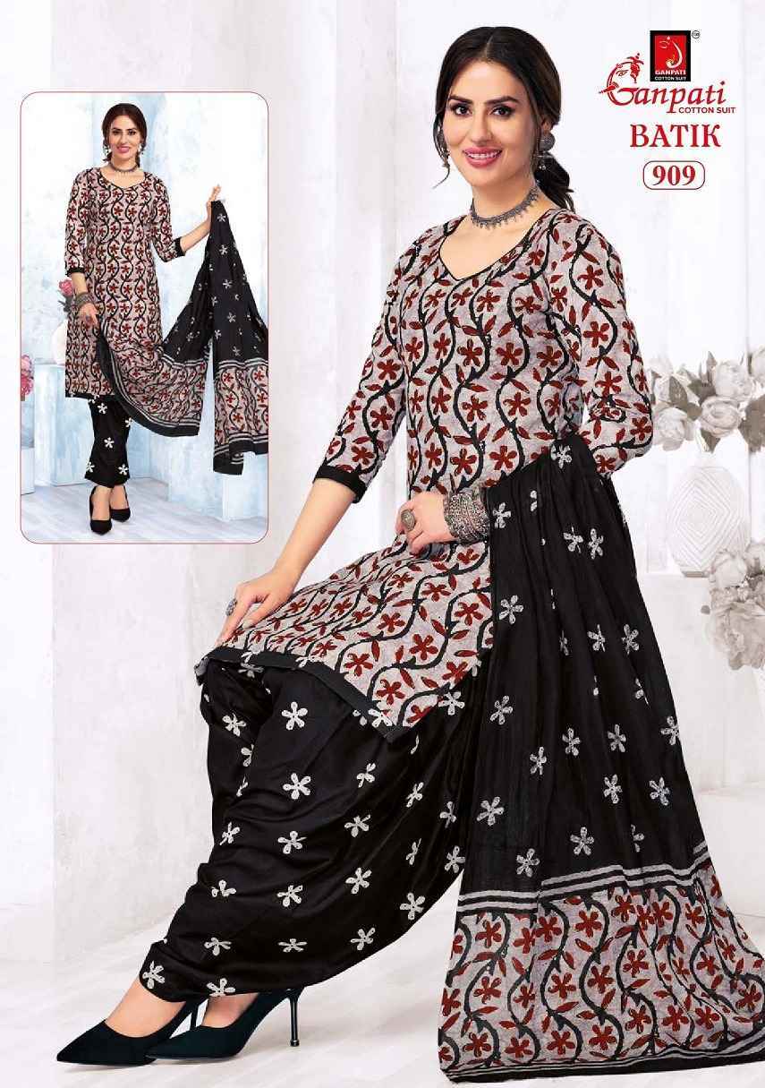 Ganpati Batik Vol 9 Cotton Dress Material Wholesale Price ( 15 Pcs Catalog )