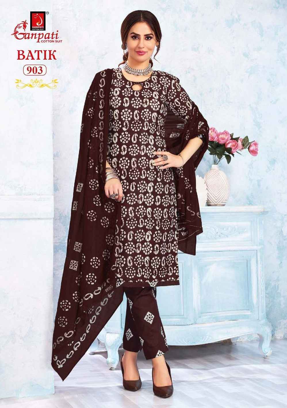 Ganpati Batik Vol 9 Readymade Cotton Dress Wholesale Price ( 15 Pcs Catalog )