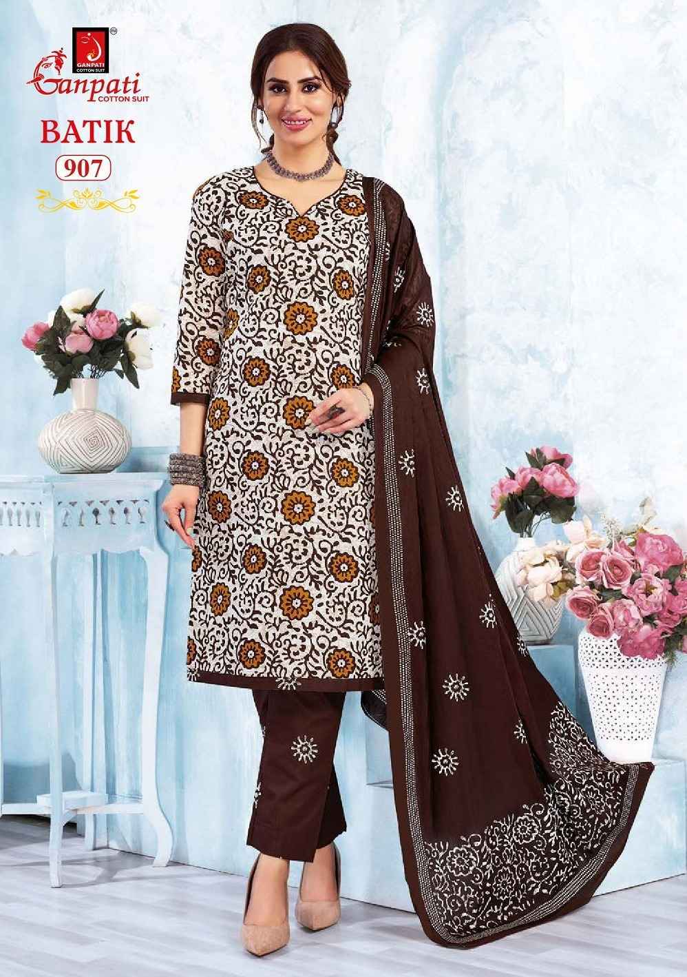 Ganpati Batik Vol 9 Readymade Cotton Dress Wholesale Price ( 15 Pcs Catalog )