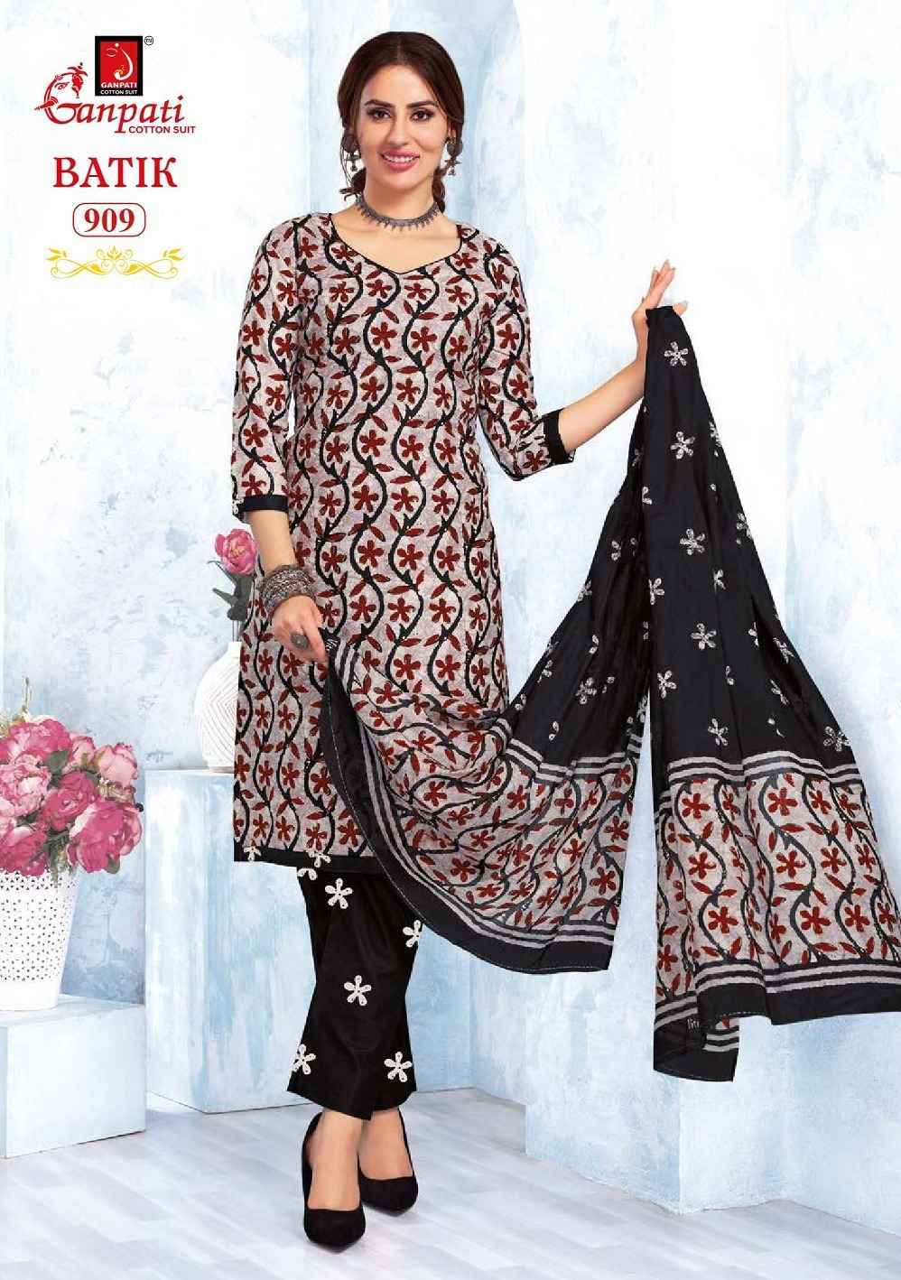 Ganpati Batik Vol 9 Readymade Cotton Dress Wholesale Price ( 15 Pcs Catalog )