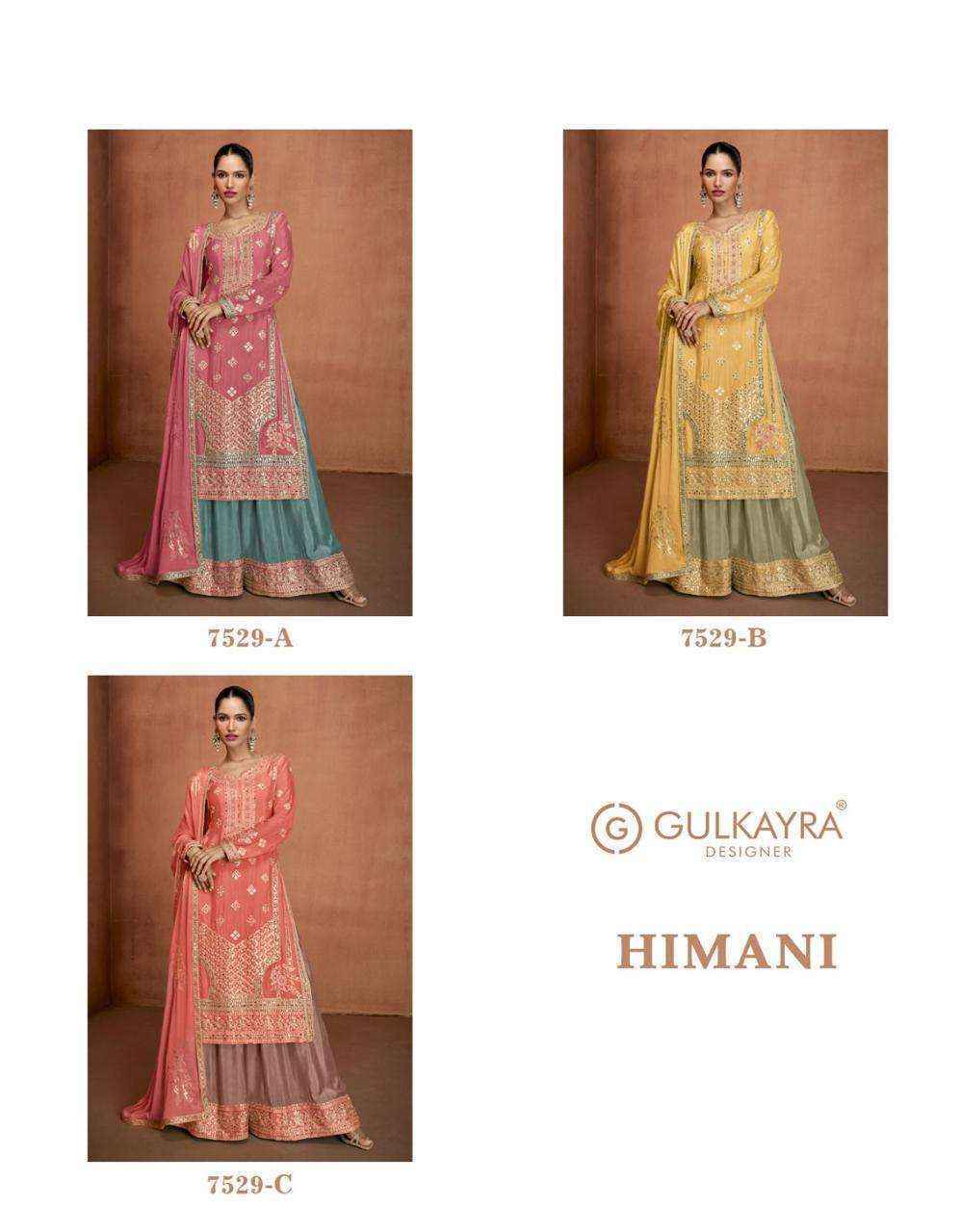 Gulkayra Designer Himani Readymade Chinon Dress Material Wholesale Price ( 3 Pcs Catalog )