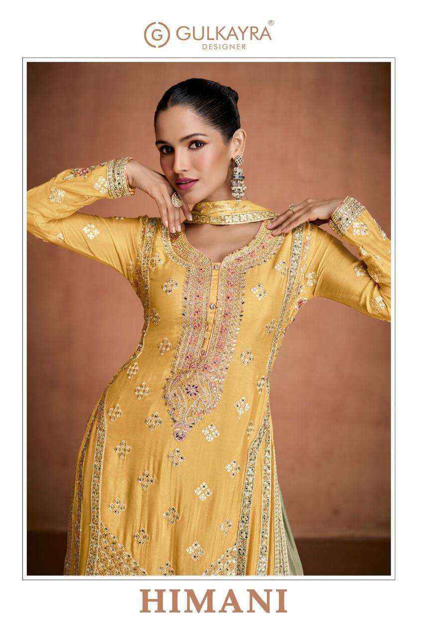 Gulkayra Designer Himani Readymade Chinon Dress Material Wholesale Price ( 3 Pcs Catalog )