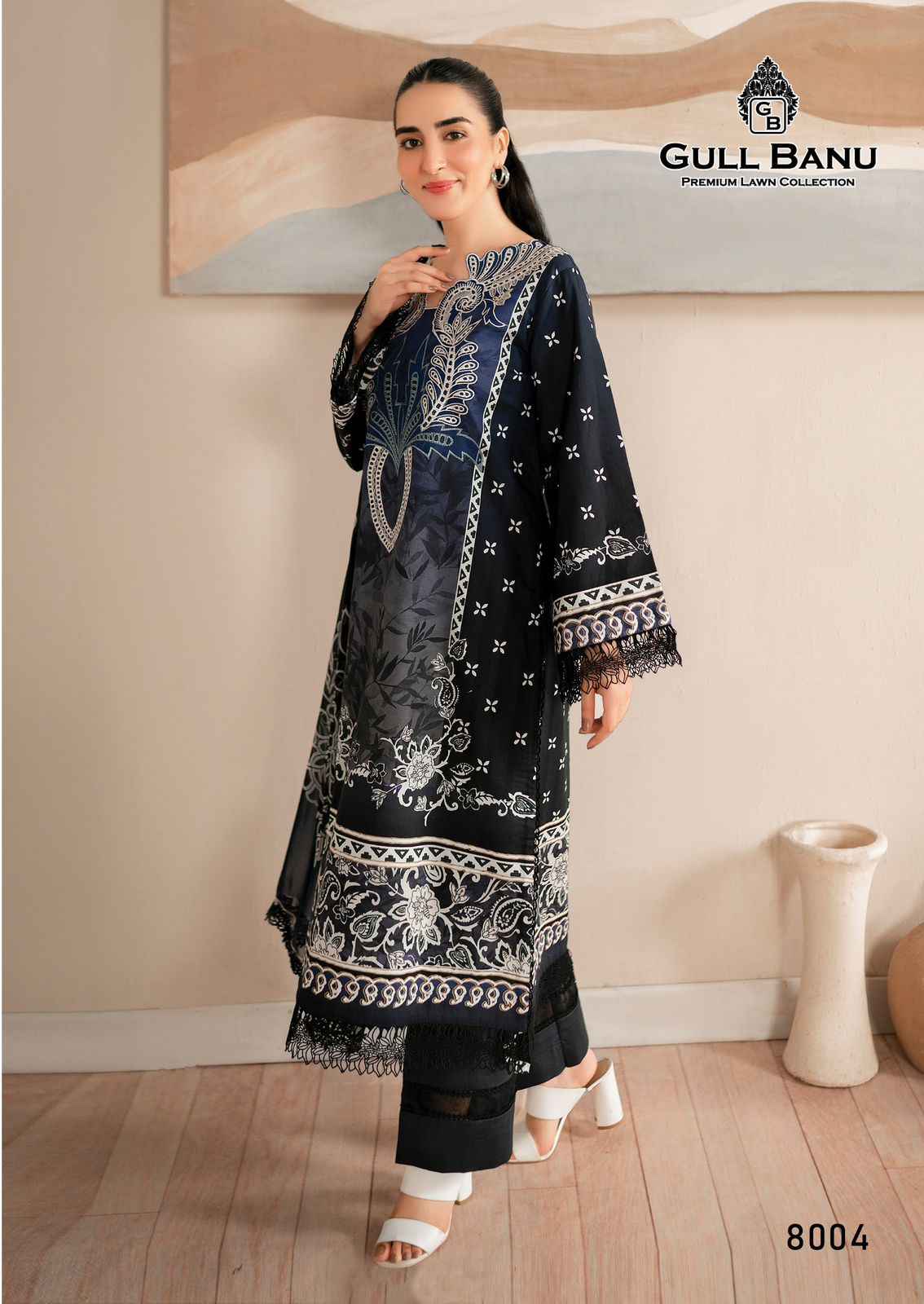 Gull A Ahmed Gull Banu Vol 8 Lawn Printed Dress Material ( 6 Pcs Dress Material )