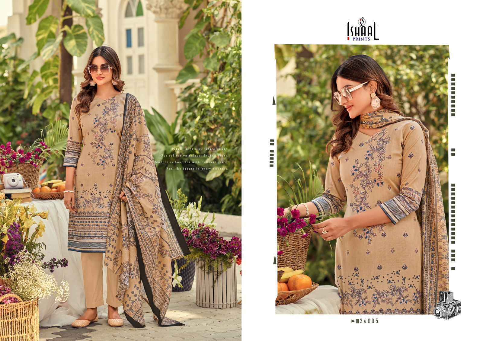 Ishaal Prints Gulmohar Vol 34 Wholesale Lawn Dress Material (10 Pc Catalouge )