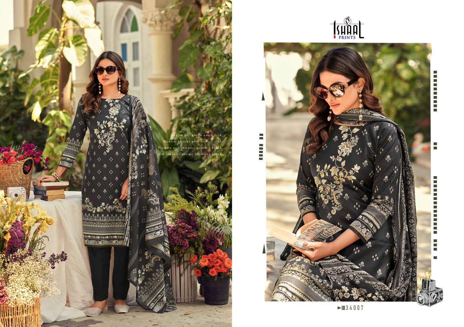 Ishaal Prints Gulmohar Vol 34 Wholesale Lawn Dress Material (10 Pc Catalouge )