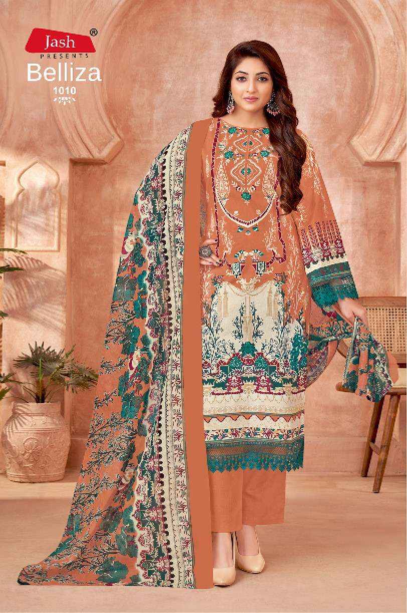 JASH BELLIZA VOL 1 COTTON DIGITAL PRINTS DRESS MATERIAL WHOLESALE PRICE ( 10 PCS CATALOG )