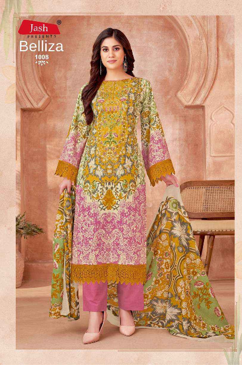 JASH BELLIZA VOL 1 COTTON DIGITAL PRINTS DRESS MATERIAL WHOLESALE PRICE ( 10 PCS CATALOG )