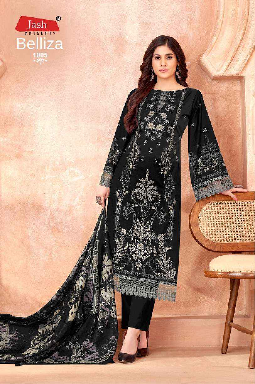 JASH BELLIZA VOL 1 COTTON DIGITAL PRINTS DRESS MATERIAL WHOLESALE PRICE ( 10 PCS CATALOG )