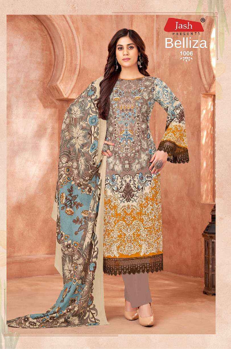 JASH BELLIZA VOL 1 COTTON DIGITAL PRINTS DRESS MATERIAL WHOLESALE PRICE ( 10 PCS CATALOG )