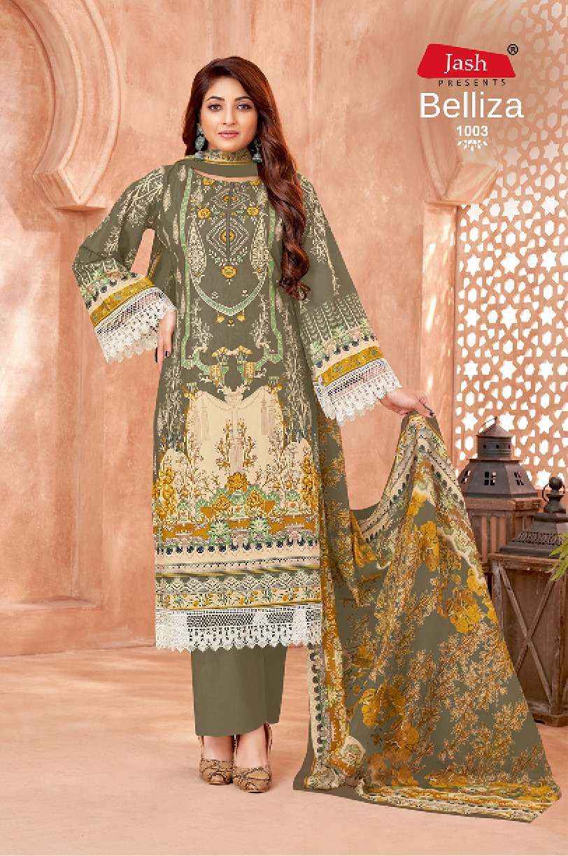 JASH BELLIZA VOL 1 COTTON DIGITAL PRINTS DRESS MATERIAL WHOLESALE PRICE ( 10 PCS CATALOG )