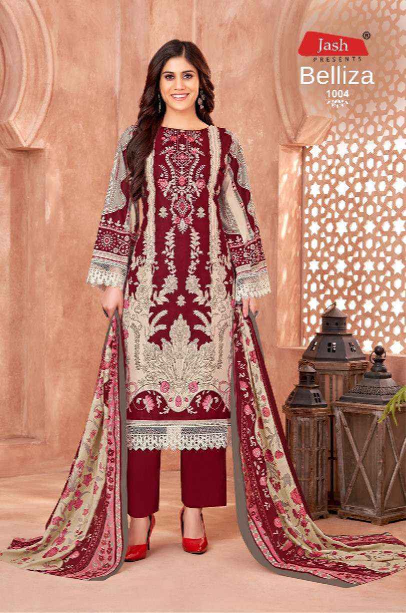 JASH BELLIZA VOL 1 COTTON DIGITAL PRINTS DRESS MATERIAL WHOLESALE PRICE ( 10 PCS CATALOG )