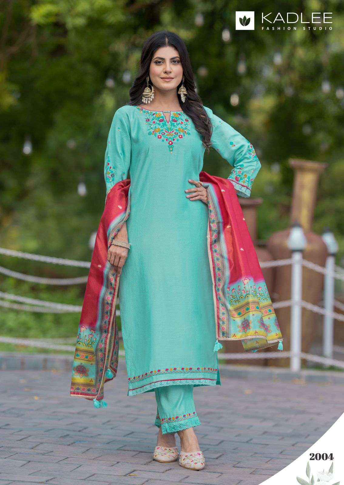 KADLEE FASHION NIRVANA VISCOSE EMBROIDERIES KURTI COMBO SET ( 6 PCS CATALOG )