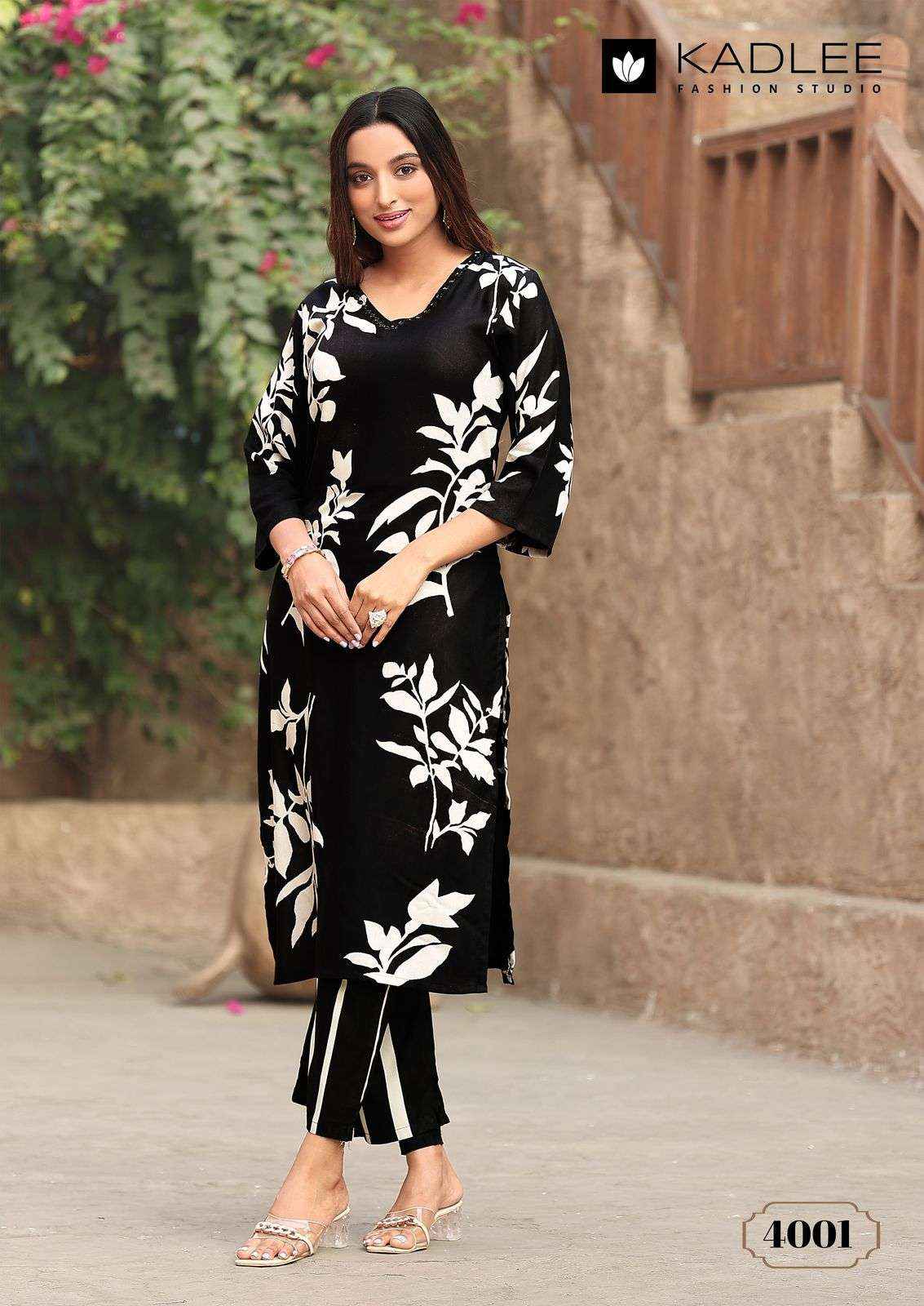 KADLEE FASHION RANGOLI RAYON PRINT FANCY KURTI WITH PANT SET WHOLESALE PRICE ( 6 PCS CATALOG )