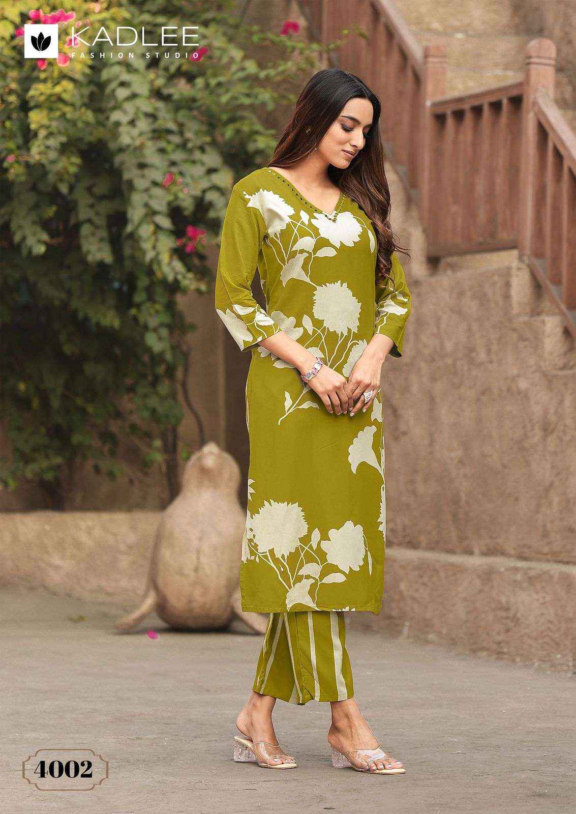 KADLEE FASHION RANGOLI RAYON PRINT FANCY KURTI WITH PANT SET WHOLESALE PRICE ( 6 PCS CATALOG )