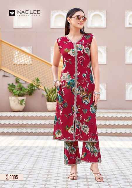 Kadlee Saavi Rayon Kurti With Bottom Wholesale Price ( 6 Pcs Catalog )