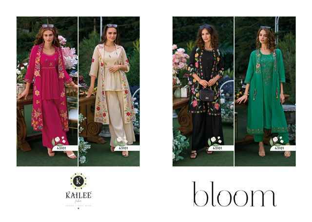 Kailee Fashion Bloom Viscouse Kurti Combo Set Wholesale Price ( 4 Pcs Catalog )