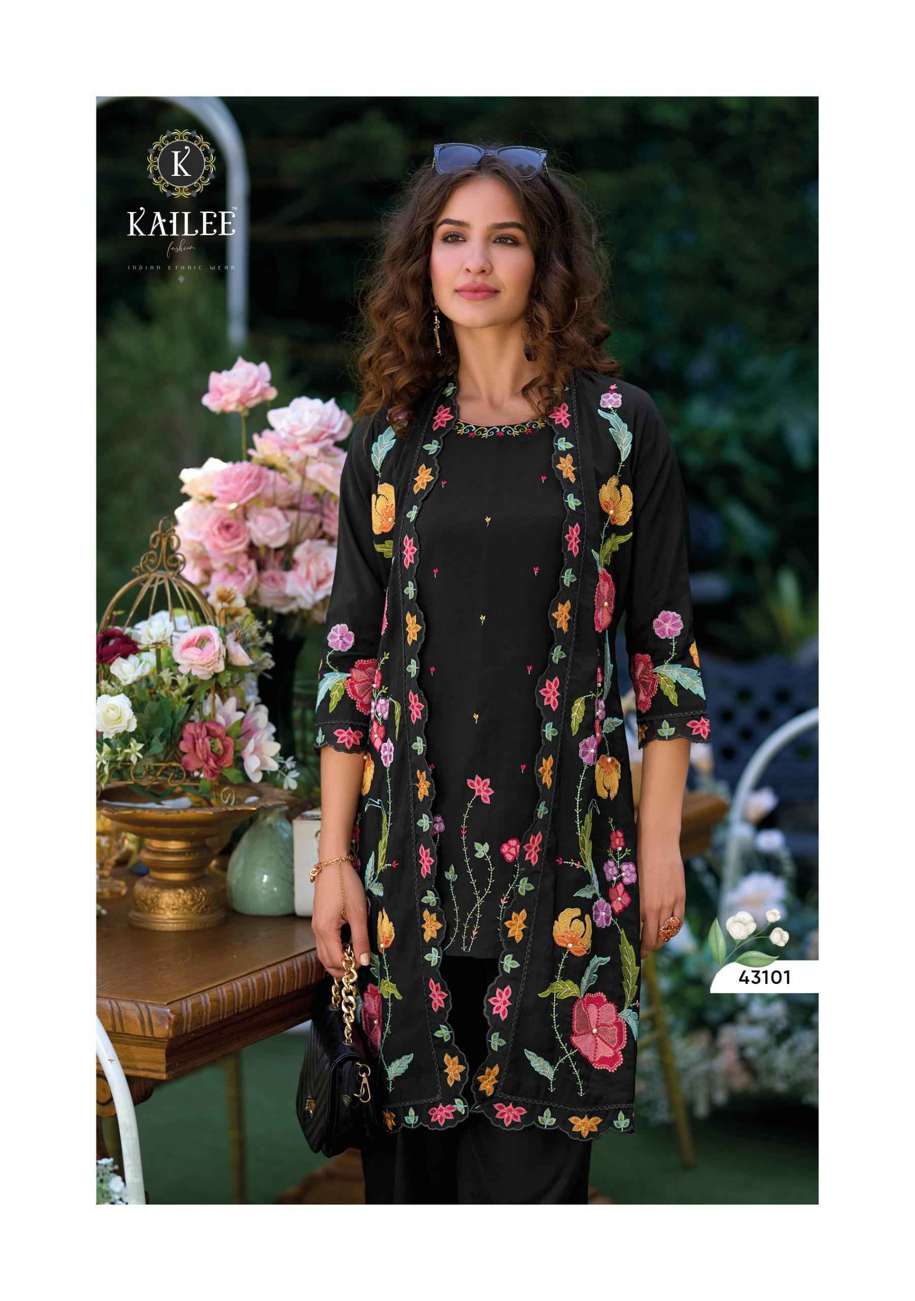 Kailee Fashion Bloom Viscouse Kurti Combo Set Wholesale Price ( 4 Pcs Catalog )