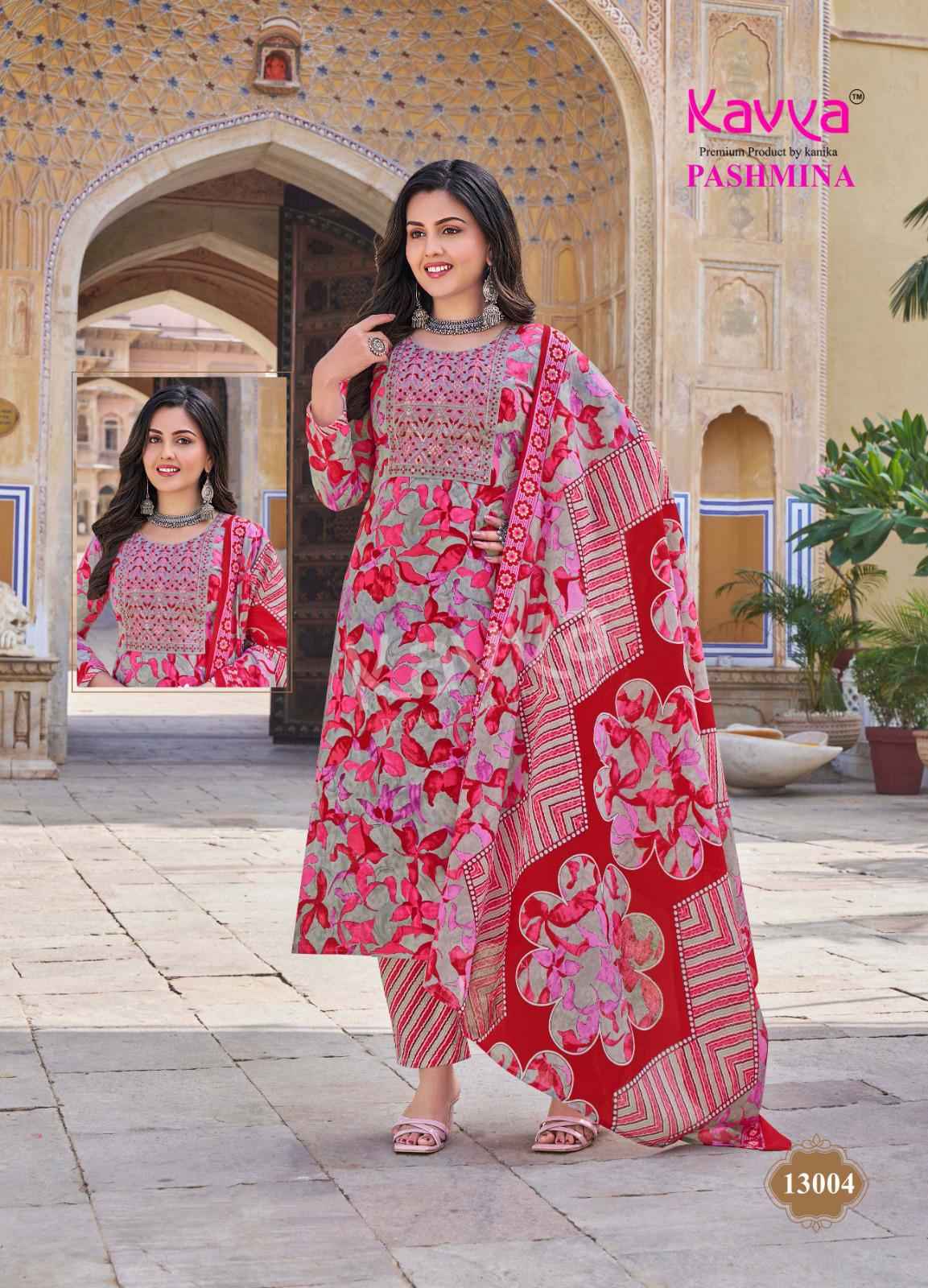 Kavya Pashmina Vol 13 Wholesale Readymade Suits ( 10 PCS CATALOG )