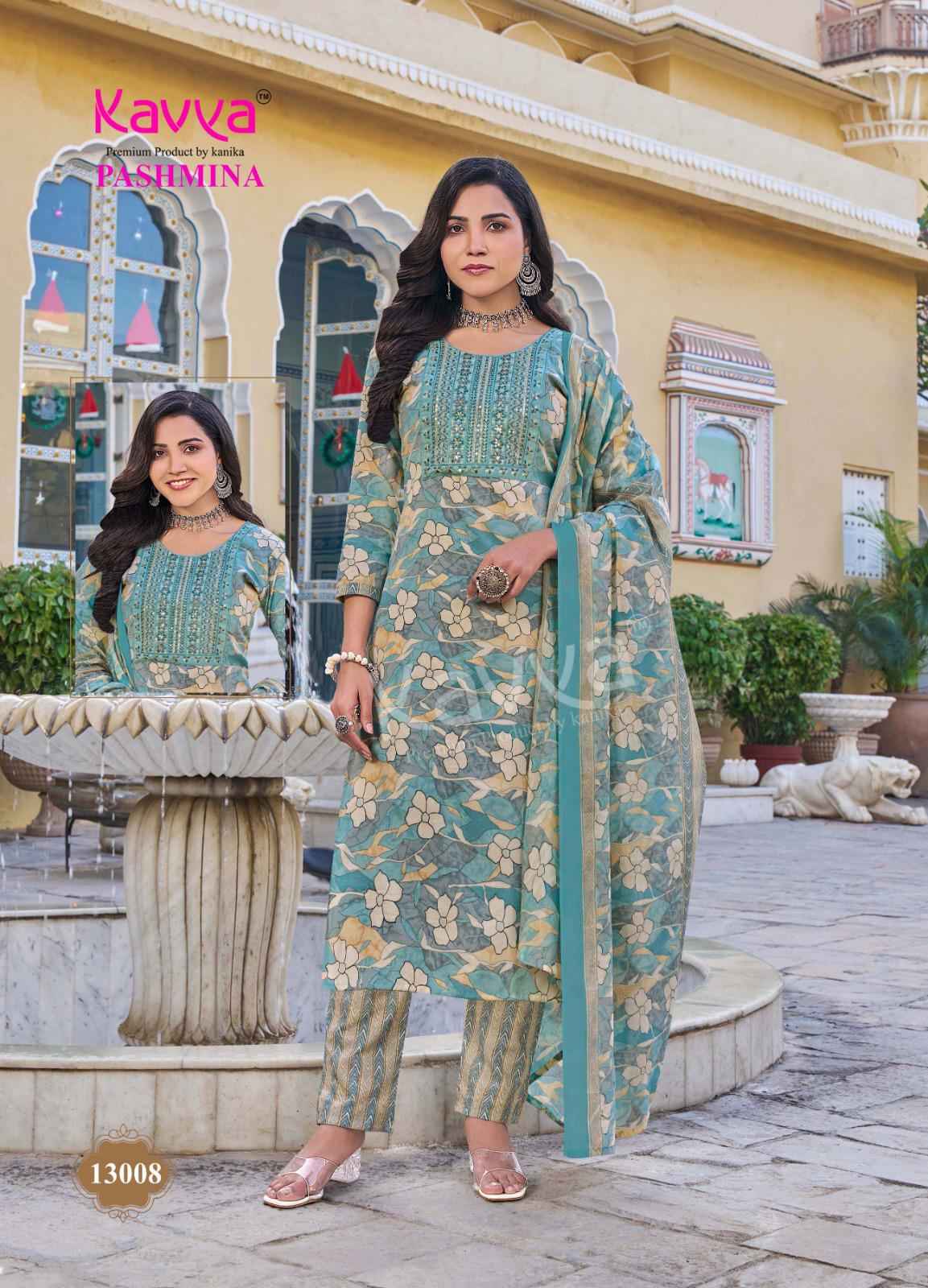 Kavya Pashmina Vol 13 Wholesale Readymade Suits ( 10 PCS CATALOG )