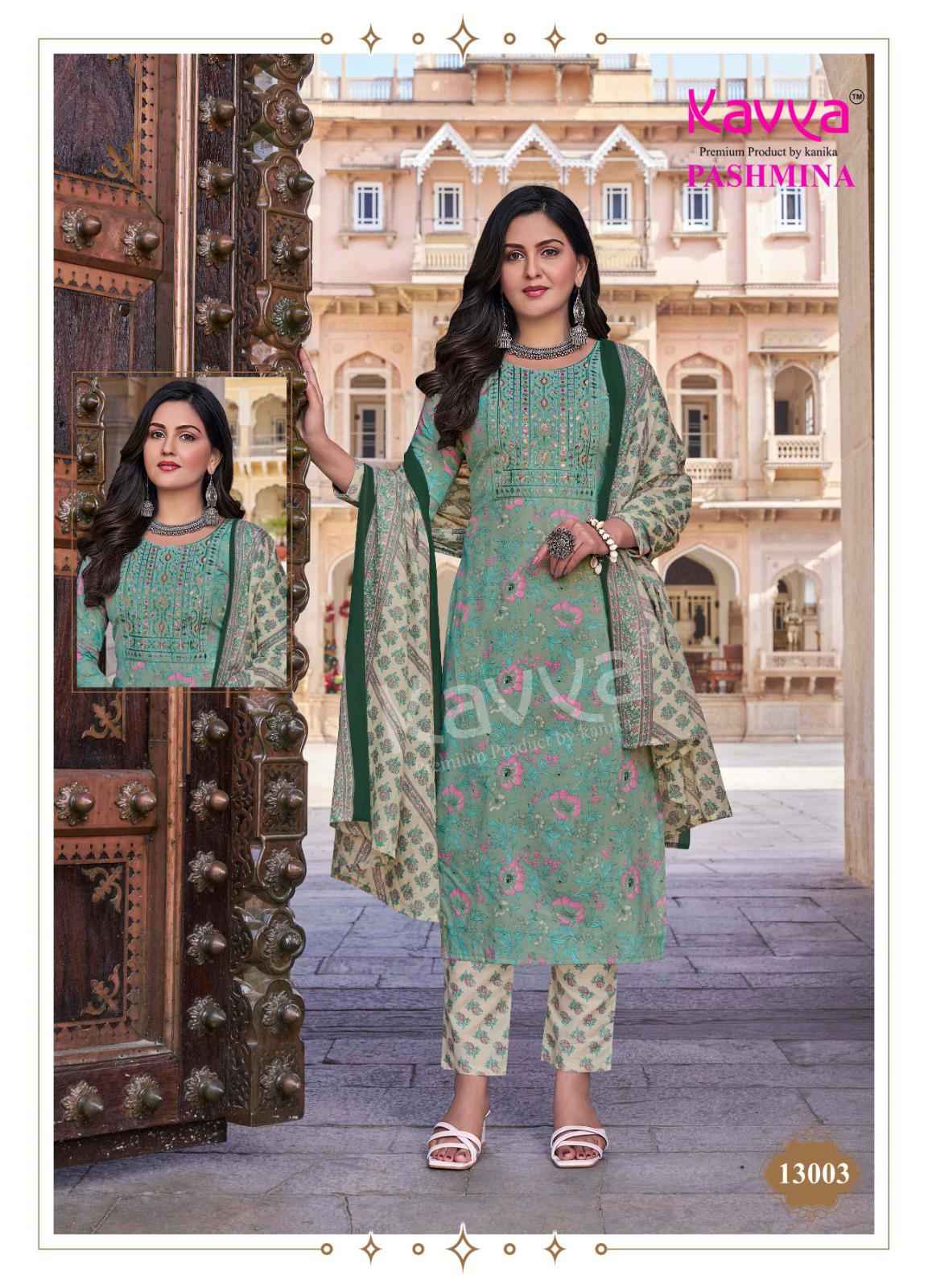 Kavya Pashmina Vol 13 Wholesale Readymade Suits ( 10 PCS CATALOG )