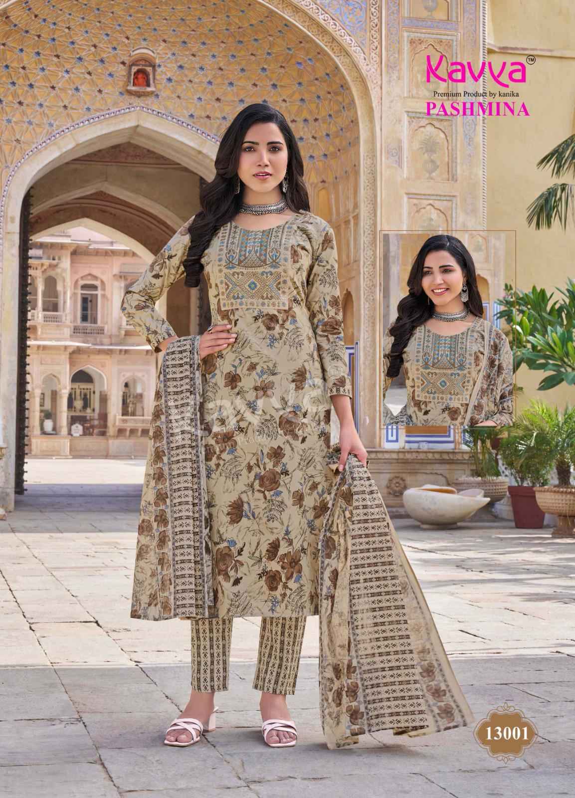 Kavya Pashmina Vol 13 Wholesale Readymade Suits ( 10 PCS CATALOG )