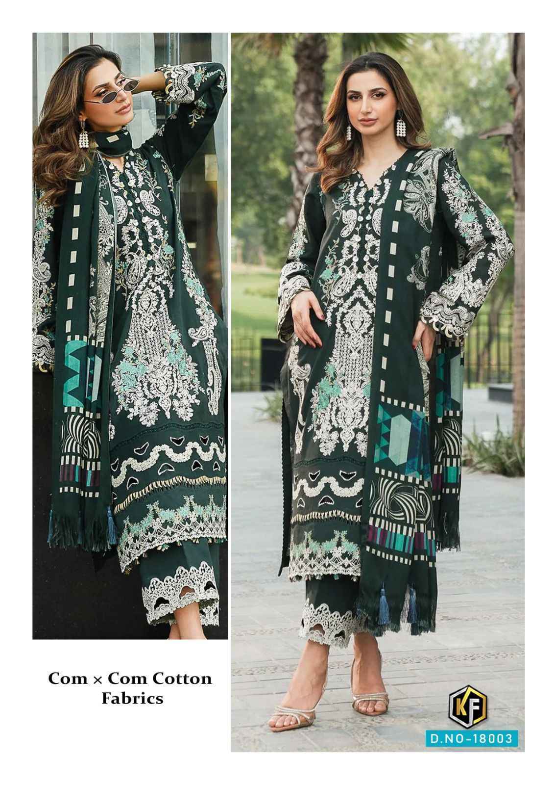 Keval Fab Sobia Nazir Vol 18 Cotton Dress Material Wholesale Price ( 6 Pcs Catalopg )