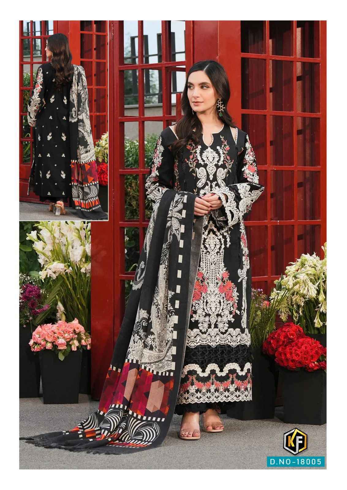 Keval Fab Sobia Nazir Vol 18 Cotton Dress Material Wholesale Price ( 6 Pcs Catalopg )