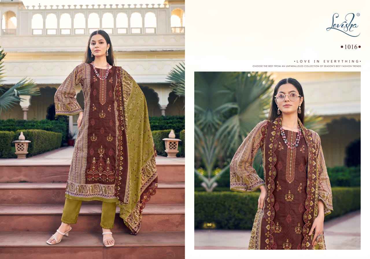 Levisha Madhubala Lawn Cotton Printed Dress Material Wholesale Price ( 8 Pcs Catalog )