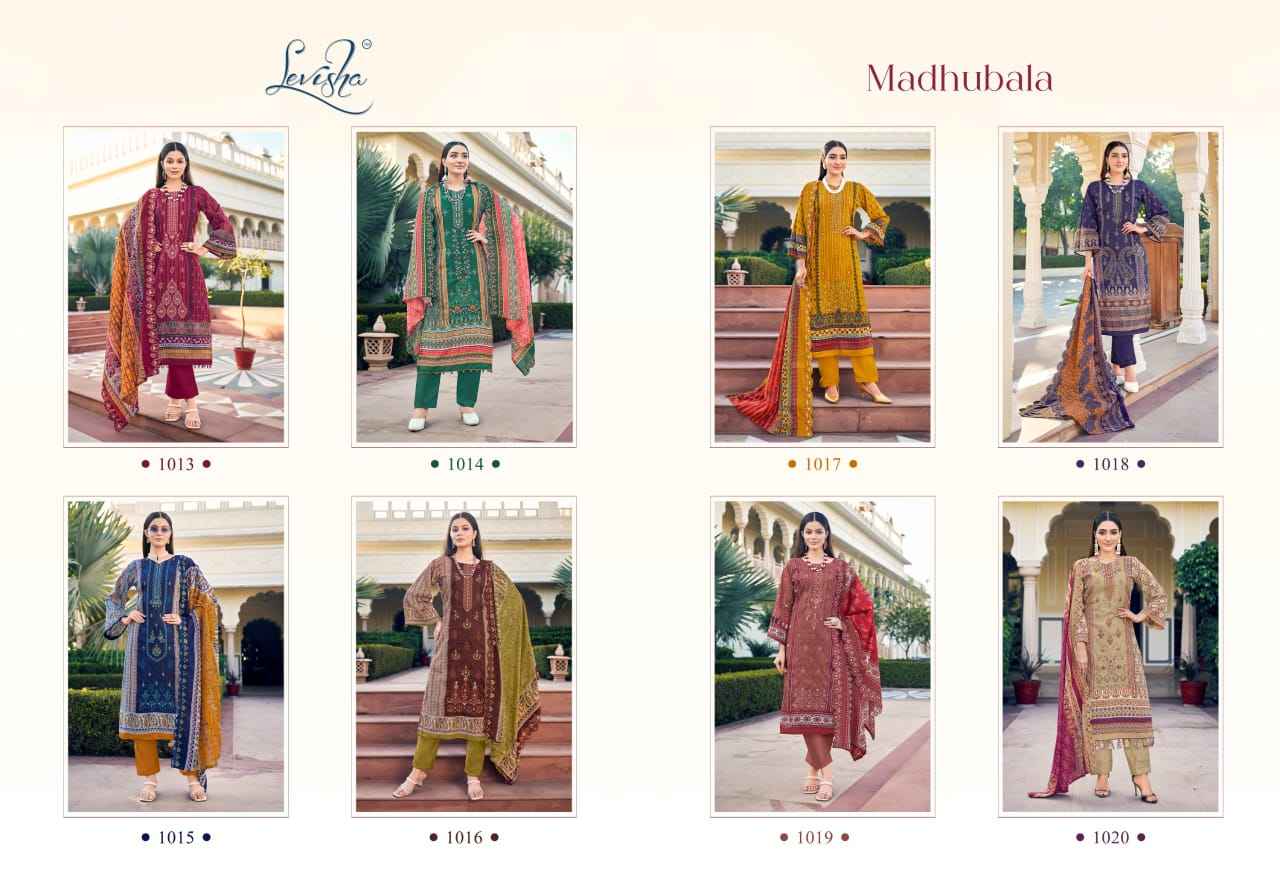 Levisha Madhubala Lawn Cotton Printed Dress Material Wholesale Price ( 8 Pcs Catalog )