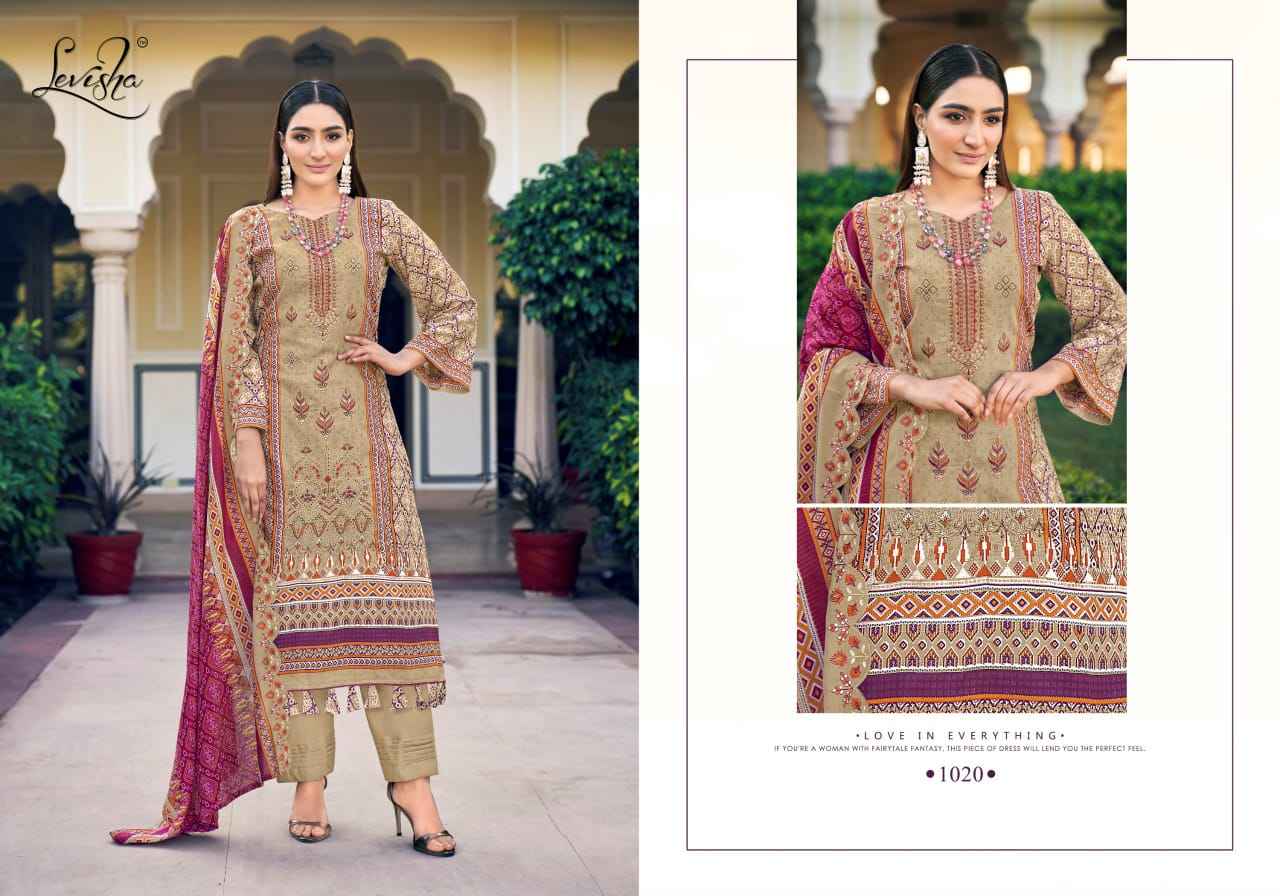 Levisha Madhubala Lawn Cotton Printed Dress Material Wholesale Price ( 8 Pcs Catalog )