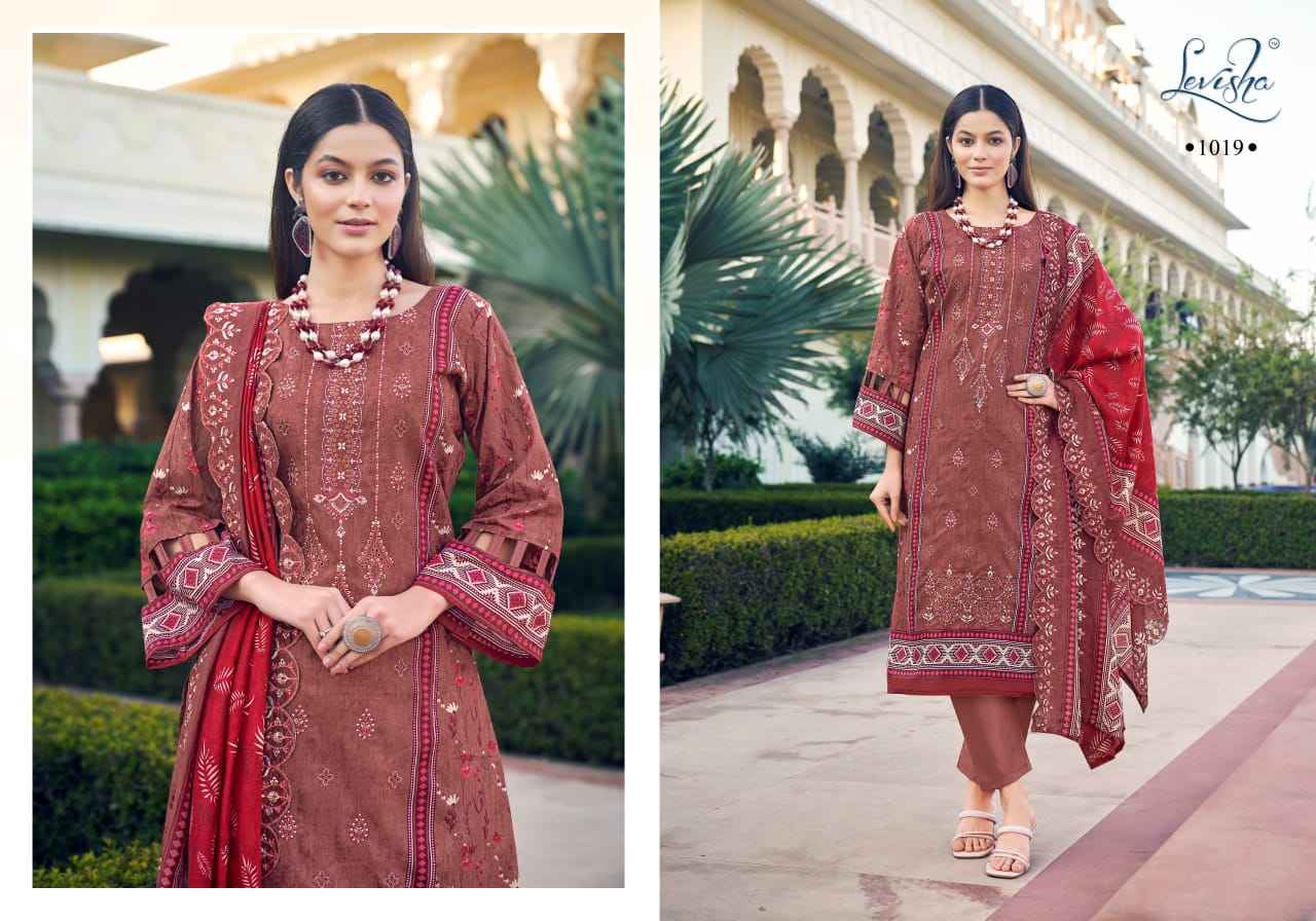 Levisha Madhubala Lawn Cotton Printed Dress Material Wholesale Price ( 8 Pcs Catalog )