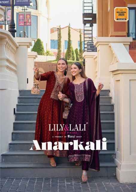 Lily & Lali Anarkali Vichitra Silk Readymade Kurti  Wholesale Price ( 6 Pcs Catalog )