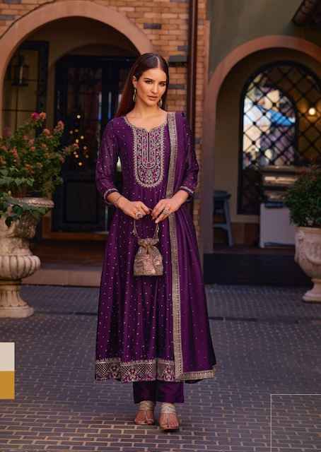 Lily & Lali Anarkali Vichitra Silk Readymade Kurti  Wholesale Price ( 6 Pcs Catalog )