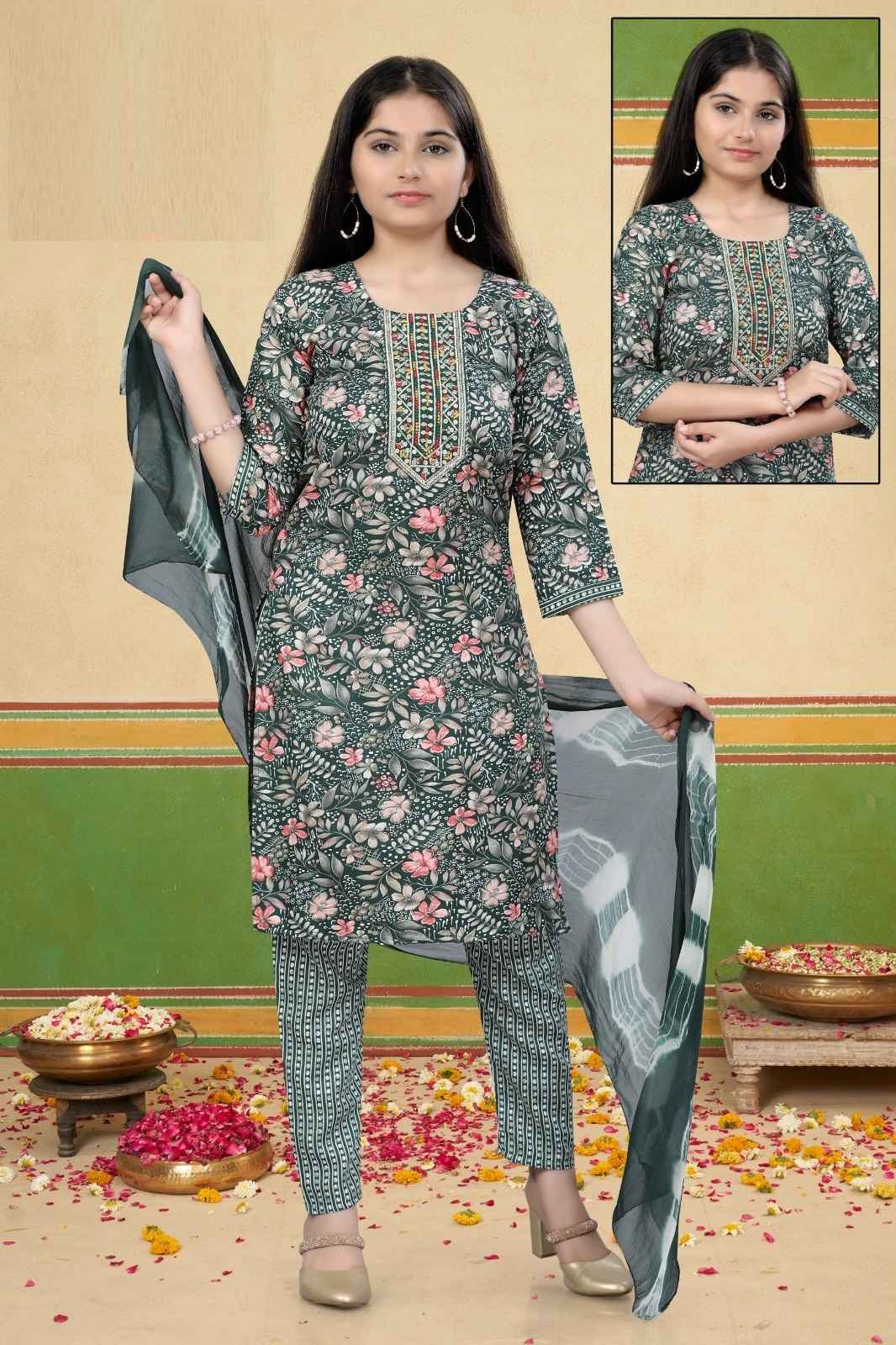 Mallika Pant Set Vol 2 Rayon Printed Kids Wear Wholesale Price ( 6 Pcs Catalog )