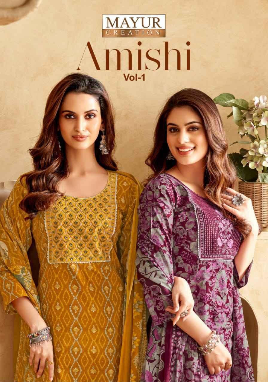 Mayur Amishi Vol 1 Cotton Suit Dress Material Wholesale Price ( 10 Pcs Catalog )