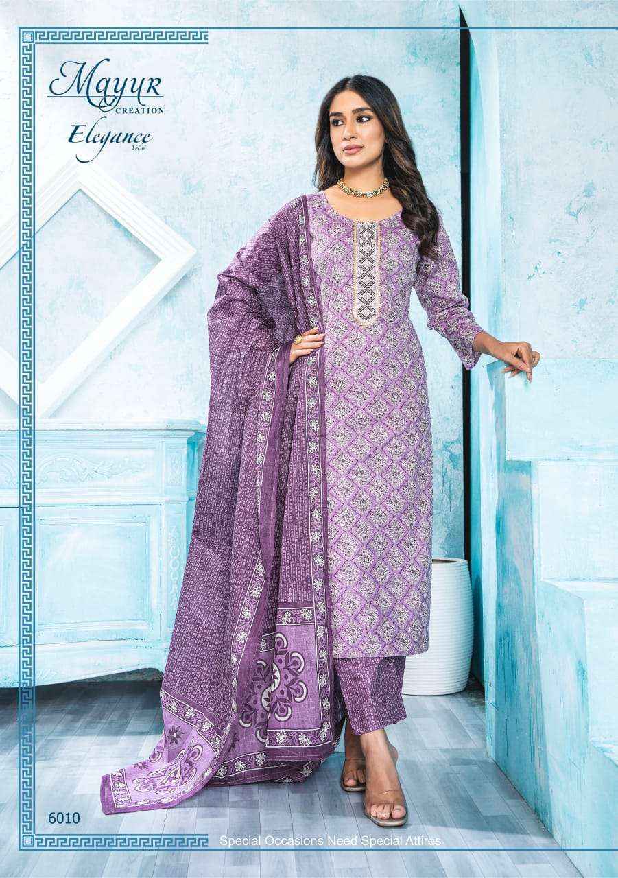 Mayur Creation Elegance Vol 6 Cotton Dress Material Wholesale Price ( 10 pcs Catalog )